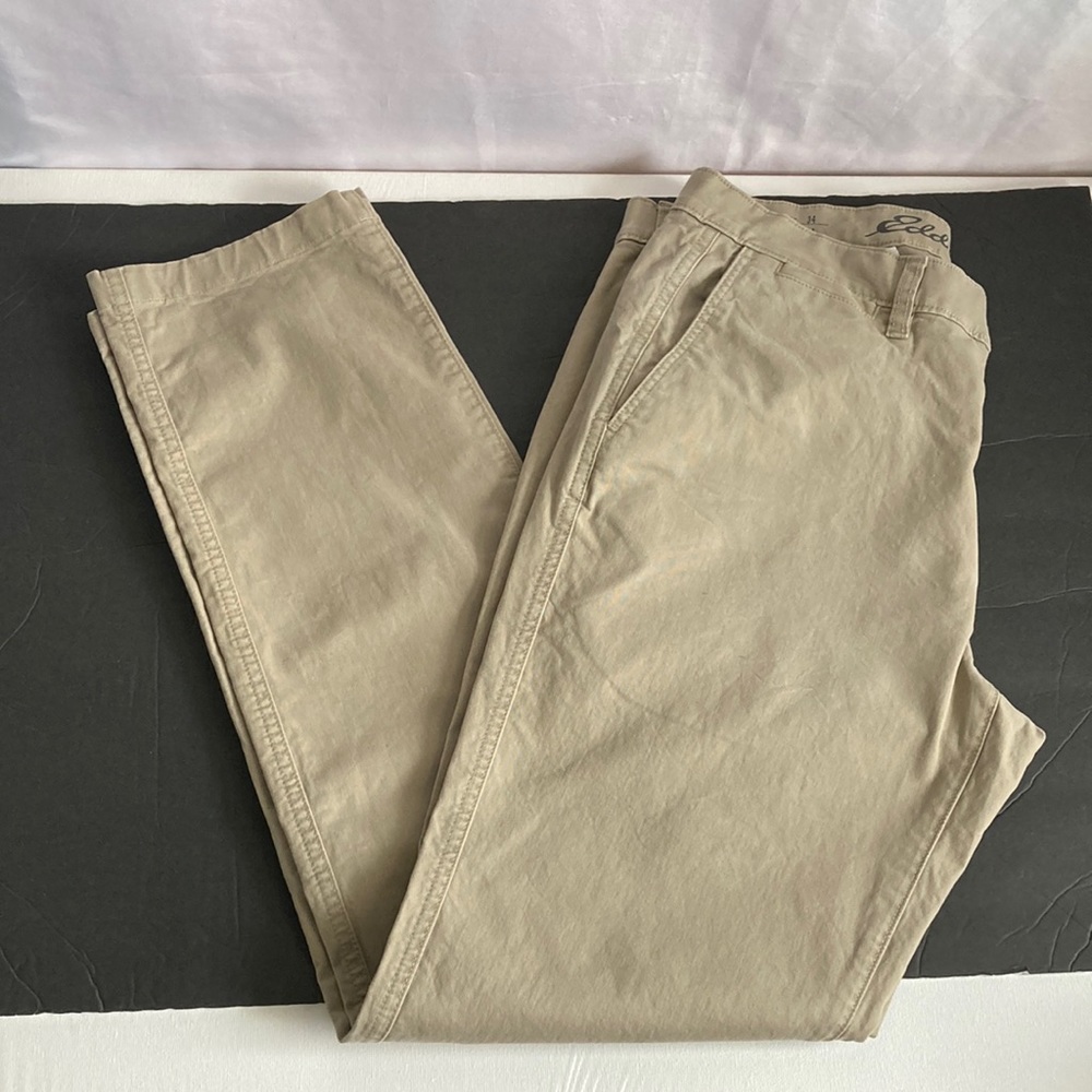 Eddie Bauer Legend Wash Khaki Pants Slim Size 34/34
